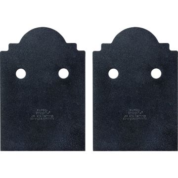 Simpson Strong-Tie Outdoor Accents Mission Collection ZMAX 6x Black Post Base Slide Plate (2-Pack)