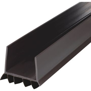 M-D Building Products CINCH 2 In. W. x 1.75 In. H. x 36 In. L. Vinyl Brown Door Bottom