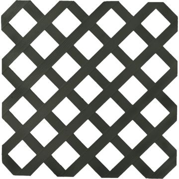 Deckorators 4 Ft. W x 8 Ft. L x 1/8 In. Thick Black Vinyl Lattice Panel