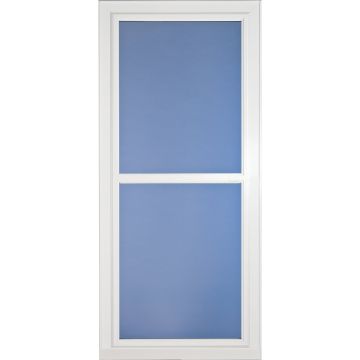 Larson Easy Vent 146 Series 32 In. W x 81 In. H x 1-7/8 In. Thick White Full View Aluminum Storm Door