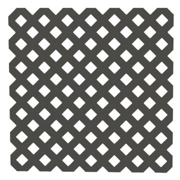Deckorators 4 Ft. W x 8 Ft. L x 1/8 In. Thick Black Vinyl Privacy Lattice Panel