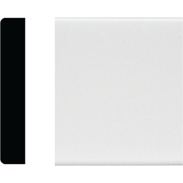 House of Fara 5/8 In. W. x 3-1/2 In. H. x 8 Ft. L. White MDF Mullion Casing Molding