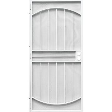 Precision Monterrey 36 In. W x 80 In. H White Steel Security Door