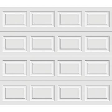 Holmes Gold Series 9 Ft. W x 7 Ft. H White Insulated Steel Garage Door w/EZ-Set Torsion Spring