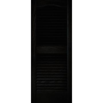 Builders Edge 15 In. x 36 In. Vinyl Louvered Shutter, (2-Pack)