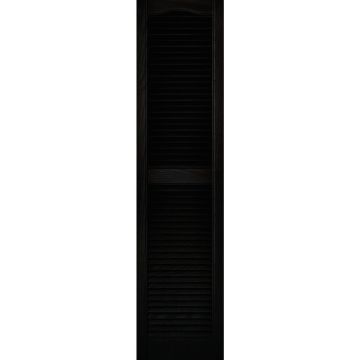 Builders Edge 15 In. x 60 In. Vinyl Louvered Shutter, (2-Pack)
