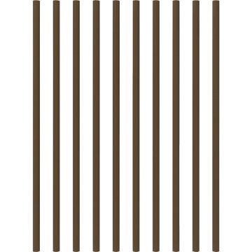 Fortress Building Products 26 In. x 3/4 In. Antique Bronze Galvanized Steel Round Railing Baluster (10-Pack)