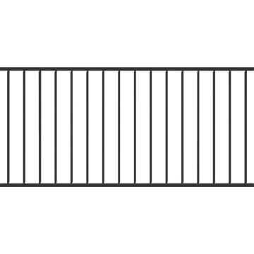 Fortress Building Products Fe26 34 In. H x 6 Ft. L Black Sand Galvanized Steel Adjustable Railing Stair Panel