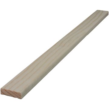 Alexandria Moulding 3/8 In. W. x 1-1/4 In. H. x 7 Ft. L. Solid Pine Stop Molding