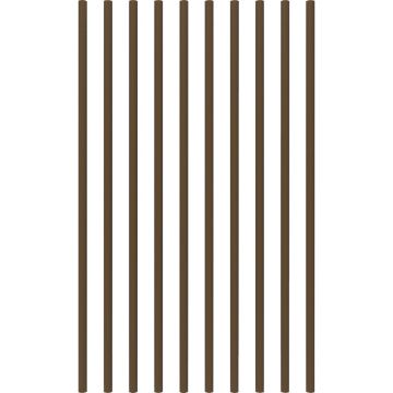 Fortress Building Products 32 In. x 3/4 In. Antique Bronze Galvanized Steel Round Railing Baluster (10-Pack)