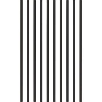 Fortress Building Products 32 In. x 3/4 In. Black Sand Galvanized Steel Round Railing Baluster (10-Pack)