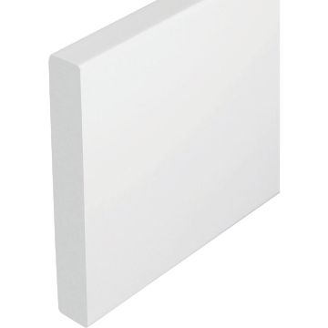 Westlake Royal Building Products 14/25 In. W. x 3-1/4 In. H. x 8 Ft. L. White Craftsman Base Molding
