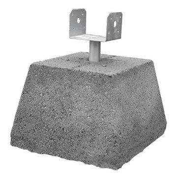 Pier W/4X4 Galv Brkt 12" x 12"