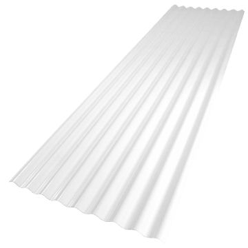2' X 8' White Pvc Palruf