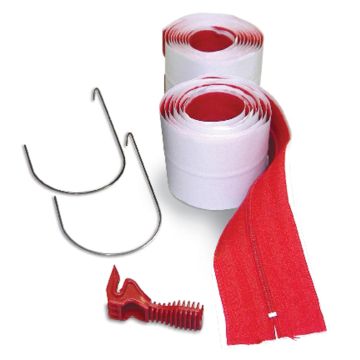 ZipWall 3 In. x 7 Ft. Heavy-Duty Plastic Barrier Zipper (2-Pack)