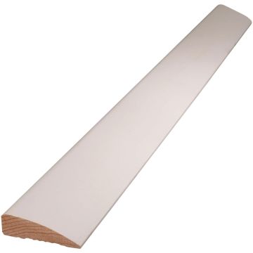 Alexandria Moulding 11/16 In. W. x 2-1/4 In. H. x 7 Ft. L. White Finger Joint Pine Ranch Casing