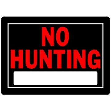 Alu-r/B-10x14 No Hunting