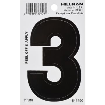 Vnl-die Cut-blk-3in-#3