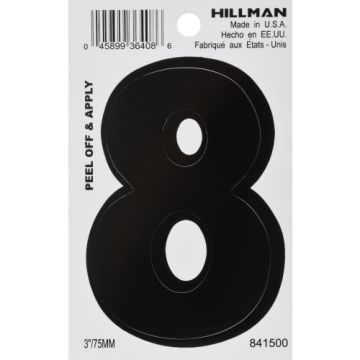 Vnl-die Cut-blk-3in-#8