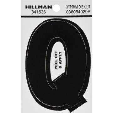 Vnl-die Cut-blk-3in-q