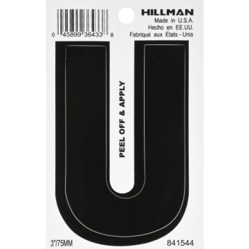 Vnl-die Cut-blk-3in-u