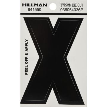 Vnl-die Cut-blk-3in-x