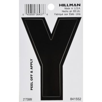 Vnl-die Cut-blk-3in-y