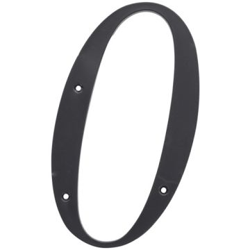6" Plastic Hse Number "0" Blk