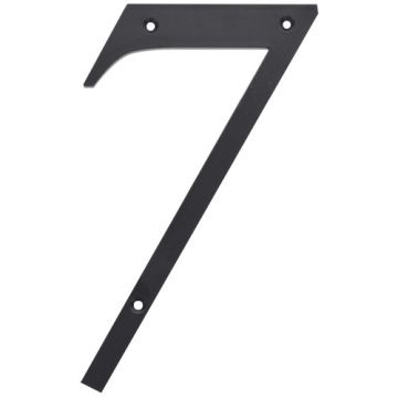 6" Plastic Hse Number "7"  Blk