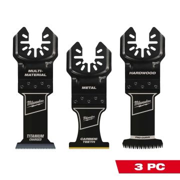 Milwaukee OPEN-LOK Metal Cutting Oscillating Blade Assortment (3-Piece)