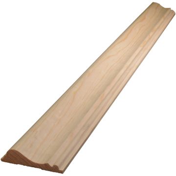 Alexandria Moulding 11/16 In. W. x 2-5/8 In. H. x 8 Ft. L. Solid Pine Colonial Chair Rail Molding