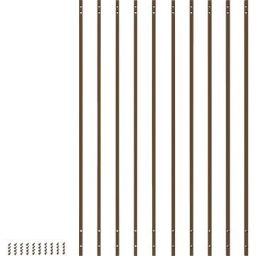 Fortress Building Products 31 In. x 5/8 In. Antique Bronze Galvanized Steel Square Railing Baluster (10-Pack)