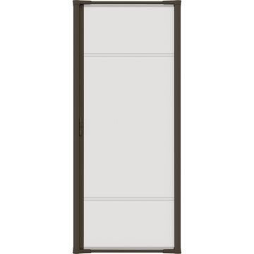 Larson Brisa 32 In. to  36 In. W x 80 In. to 81 In. H Single Door Brown Retractable Screen
