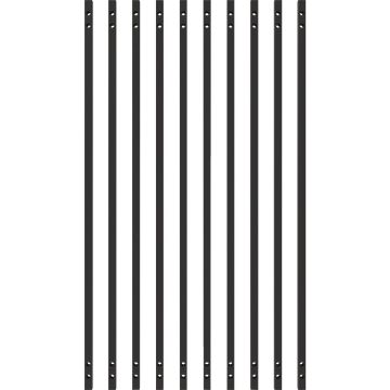 Fortress Building Products 31 In. x 5/8 In. Black Sand Galvanized Steel Square Railing Baluster (10-Pack)