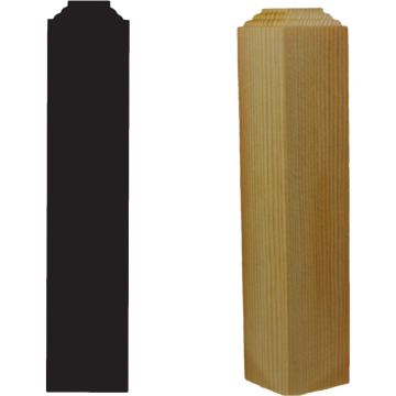 House of Fara 1-1/4 In. x 1-1/4 In. x 6 In. Pine Outside Corner Block