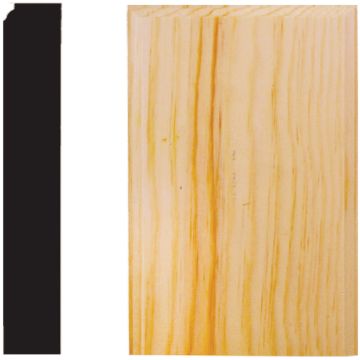 House of Fara 7/8 In. W. x 3-1/2 In. H. x 6 In. L. Pine Plinth Block