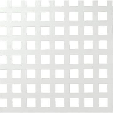 Deckorators 4 Ft. W x 8 Ft. L x 3/16 In. Thick White Vinyl Privacy Square Lattice Panel