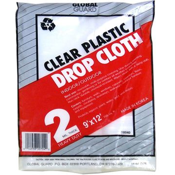 9x12 Globe 2mil Plas Drop Cloth