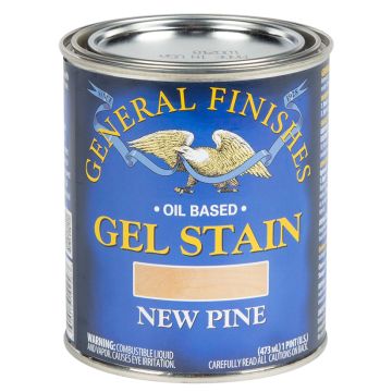 1 Pt General Finishes NPP New Pine Gel Stain Oil-Based Heavy Bodied Stain