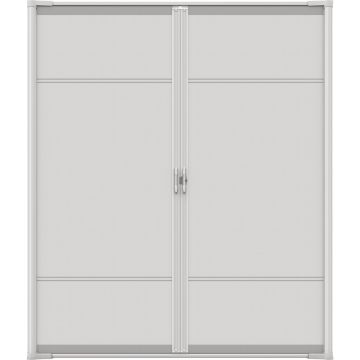 Larson Brisa 68 In. To 72 In. W x 80 In. to 81 In. H Double Door White Retractable Screen
