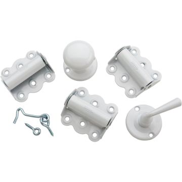 National Hardware White 3-Hinge Screen Door Kit