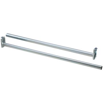 National Hardware 30 In. to 48 In. Bright Steel Adjustable Closet Rod