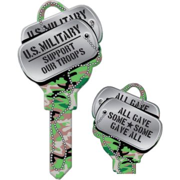Lucky Line Dog Tags Design Decorative House Key, KW11