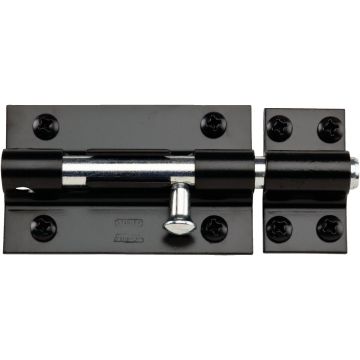 National Hardware 5 In. Black Extra Heavy Door Barrel Bolt