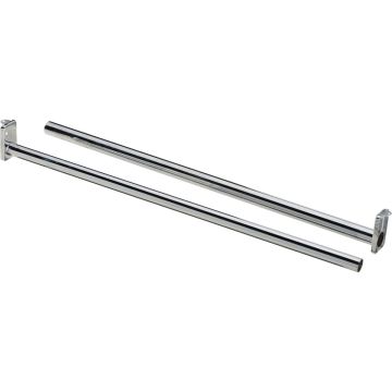National Hardware 30 In. to 48 In. Chrome Adjustable Closet Rod