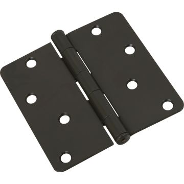 National Hardware 4 In. x 1/4 In. Radius Oil Rubbed Bronze Door Hinge