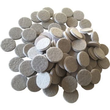 Shepherd Hardware 1 In. Beige Self-Adhesive Commercial Grade Felt Pads (96-Count)