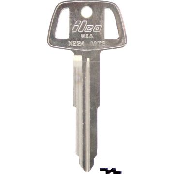 ILCO Mitsubishi Nickel Plated Automotive Key, MIT3 / X224 (10-Pack)