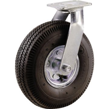 Shepherd Hardware 8 In. Pneumatic Heavy-Duty Swivel Plate Caster