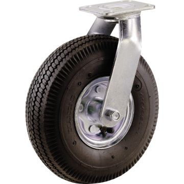 Shepherd Hardware 10 In. Pneumatic Heavy-Duty Swivel Plate Caster